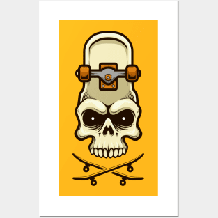 SKeleton skate Posters and Art